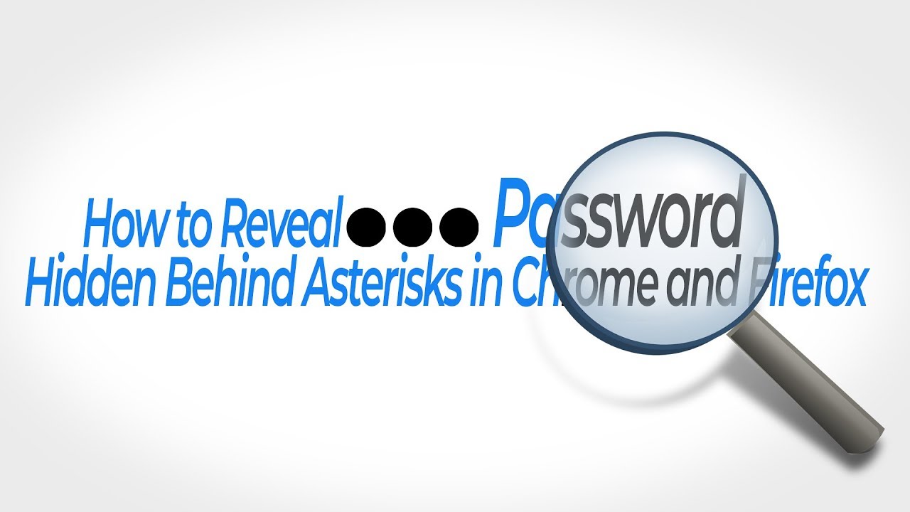 show asterisk password